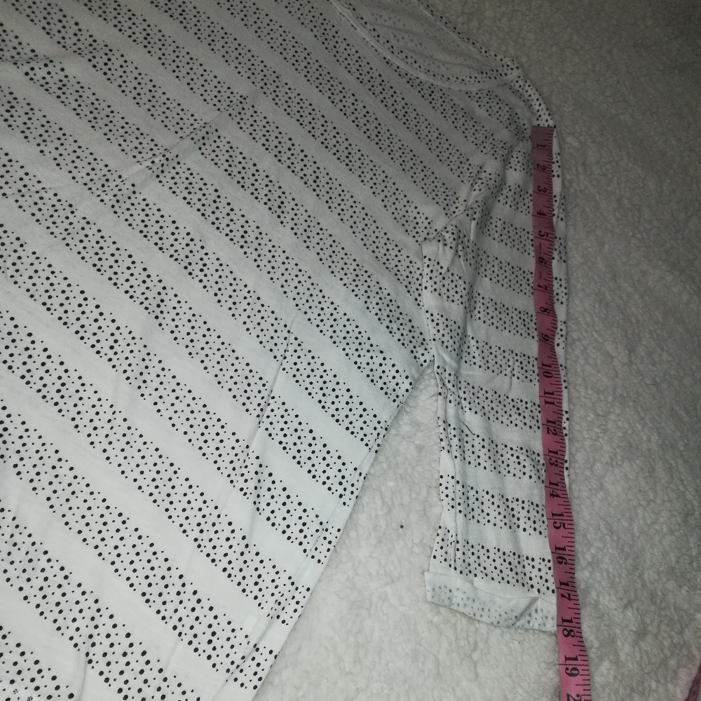 Sonoma Tops Polkadot 3/4 Sleeve Size M 100% Cotton - Picture 8 of 12